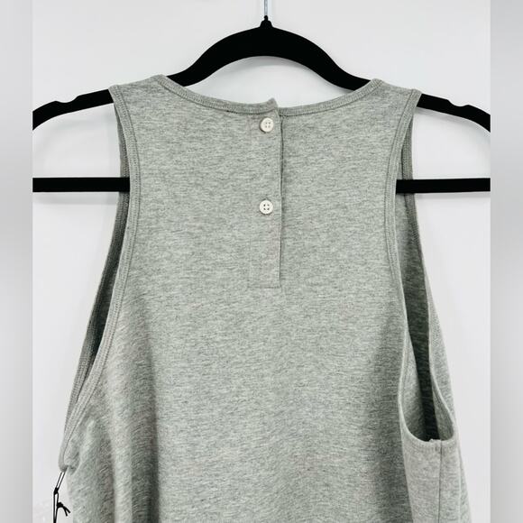 🆕 NWT Something Navy Bodysuit Grey Light Heather Top Sleeveless Button Back XL - Picture 11 of 15